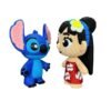 Conjunto de figuras Lilo y Stitch efecto crochet para regalo personalizado.