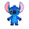 Figura de Stitch con efecto crochet realizada en impresión 3D.