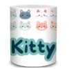 taza gatitos con nombre personalizado