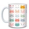 taza ceramica con gatitos y nombre