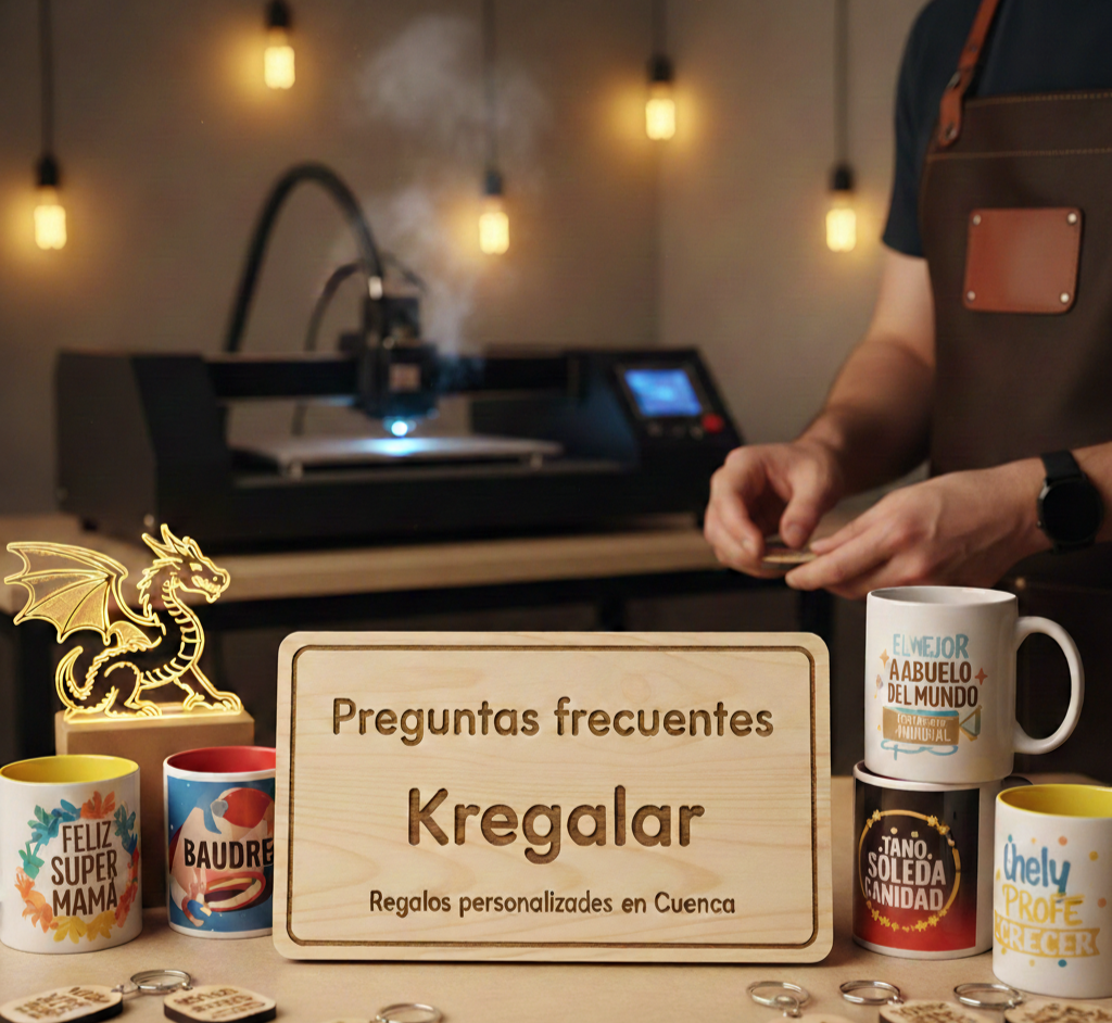 Preguntas frecuentes Kregalar - Regalos personalizados en Cuenca