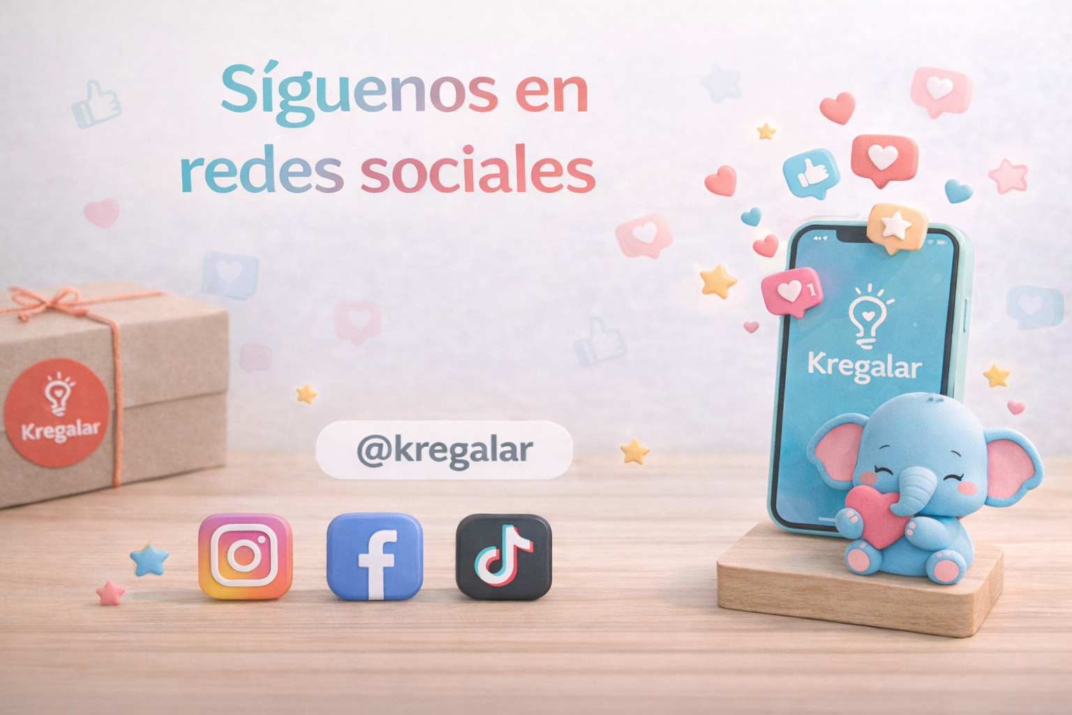 Sigue a Kregalar Redes Sociales para ver regalos personalizados en Cuenca