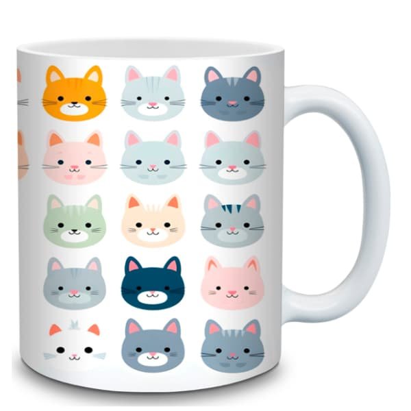 taza gatitos colores con nombre