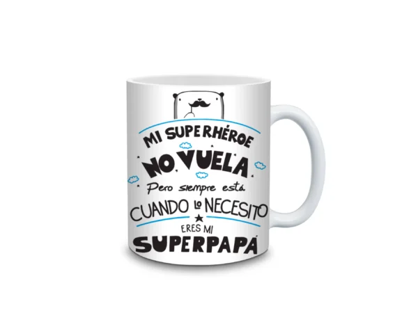 dia del padre taza Pack de regalo personalizado Súper Papá con lámina de aluminio y taza de Kregalar